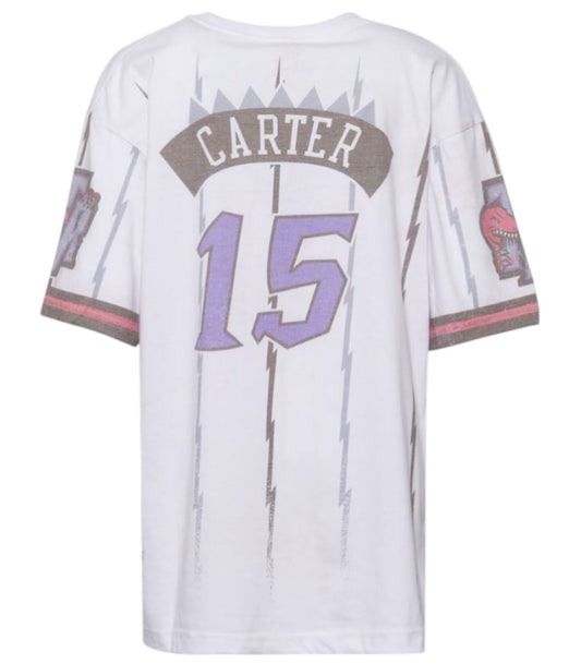 Mitchell & Ness Youth Toronto Raptors Vince Carter Playmaker Sub S/S T-Shirt - White