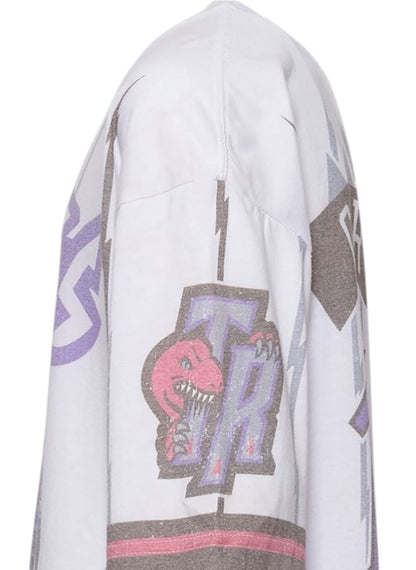Mitchell & Ness Youth Toronto Raptors Vince Carter Playmaker Sub S/S T-Shirt - White