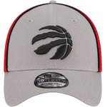 New Era NBA Toronto Raptors 39THIRTY Pipe Flex Hat - Grey/Red