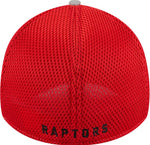 New Era NBA Toronto Raptors 39THIRTY Pipe Flex Hat - Grey/Red