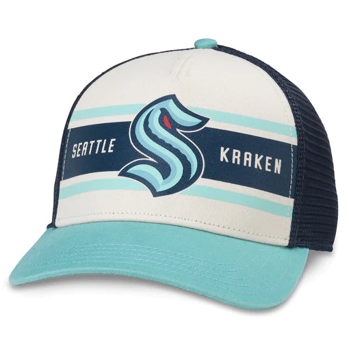 American Needle Sinclair Seattle Kraken Blue Curved Brim Hat