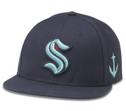 Seattle Kraken American Needle Dark Navy Snapback Hat