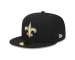 New Era New Orleans Saints Super Bowl 44 59FIFTY Hat - Black - 5950 Cap