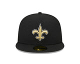 New Era New Orleans Saints Super Bowl 44 59FIFTY Hat - Black - 5950 Cap
