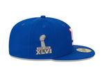 New Era New York Giants Super Bowl 46 59FIFTY Hat - Royal Blue