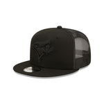 New Era Toronto Blue Jays Adjustable 9Fifty MLB Trucker Snapback Hat - Black Out