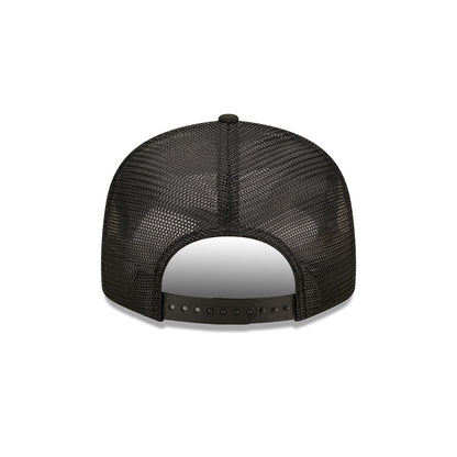 New Era Toronto Blue Jays Adjustable 9Fifty MLB Trucker Snapback Hat - Black Out