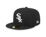 New Era Boston Red Sox 59FIFTY Black White Logo - Fitted Hat