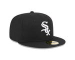 New Era Boston Red Sox 59FIFTY Black White Logo - Fitted Hat