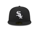 New Era Boston Red Sox 59FIFTY Black White Logo - Fitted Hat