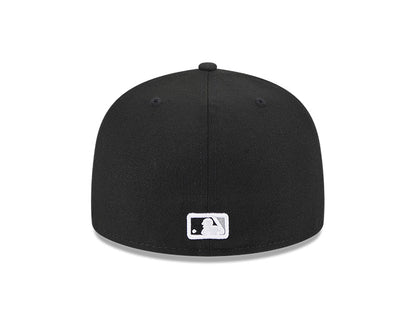 New Era Boston Red Sox 59FIFTY Black White Logo - Fitted Hat
