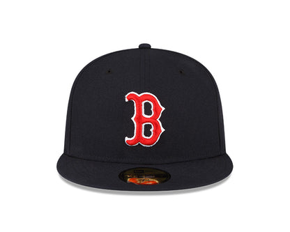 New Era Boston Red Sox 59FIFTY Black Red Logo - Fitted Hat