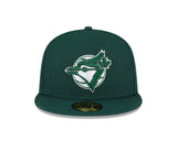 New Era Blue Jays 59FIFTY Green White Logo - Fitted Hat