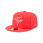 New Era Toronto Blue Jays Neon Red 59fifty Snapback Hat