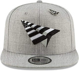 New Era Paper Planes Original Crown Adjustable Snapback Hat - Heather Grey