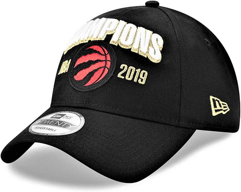 New Era Toronto Raptors Locker Room NBA 2019 Champions 9Twenty Adjustable Cap - Black