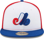 New Era Montreal Expos Cooperstown 1969-91 Authentic Collection On-Field 59Fifty Snapback Hat - Red/Blue/White