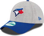 MLB New Era Toronto Blue Jays 9Forty Adjustable Hat - Grey & Blue (Youth)