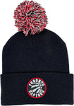 Mitchell & Ness Toronto Raptors Basic Logo Cuffed Pom Knit Black Hat