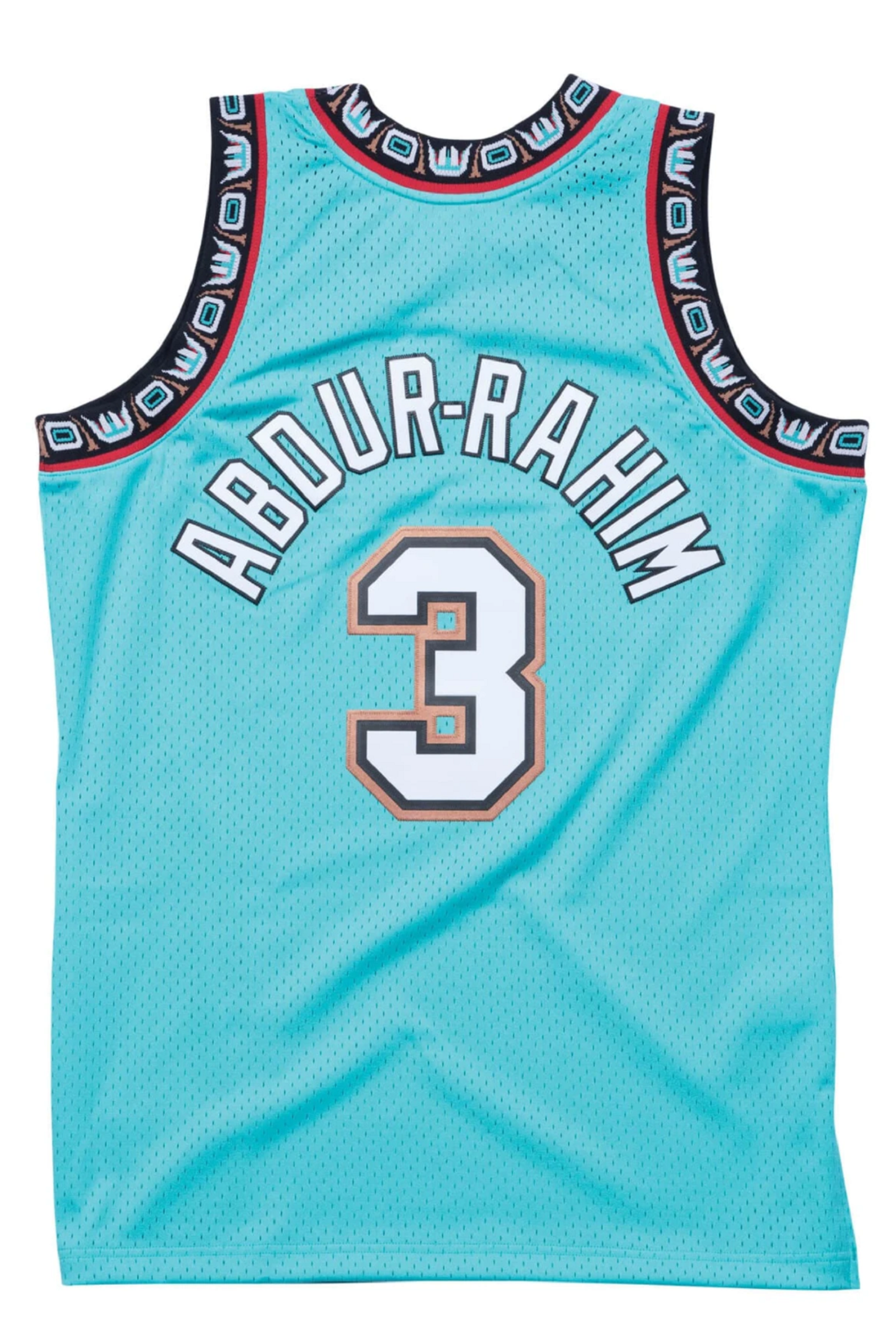 Men's Vancouver Grizzlies Shareef Abdur-Rahim #3 Teal Mitchell N Ness Swingman Player Jersey