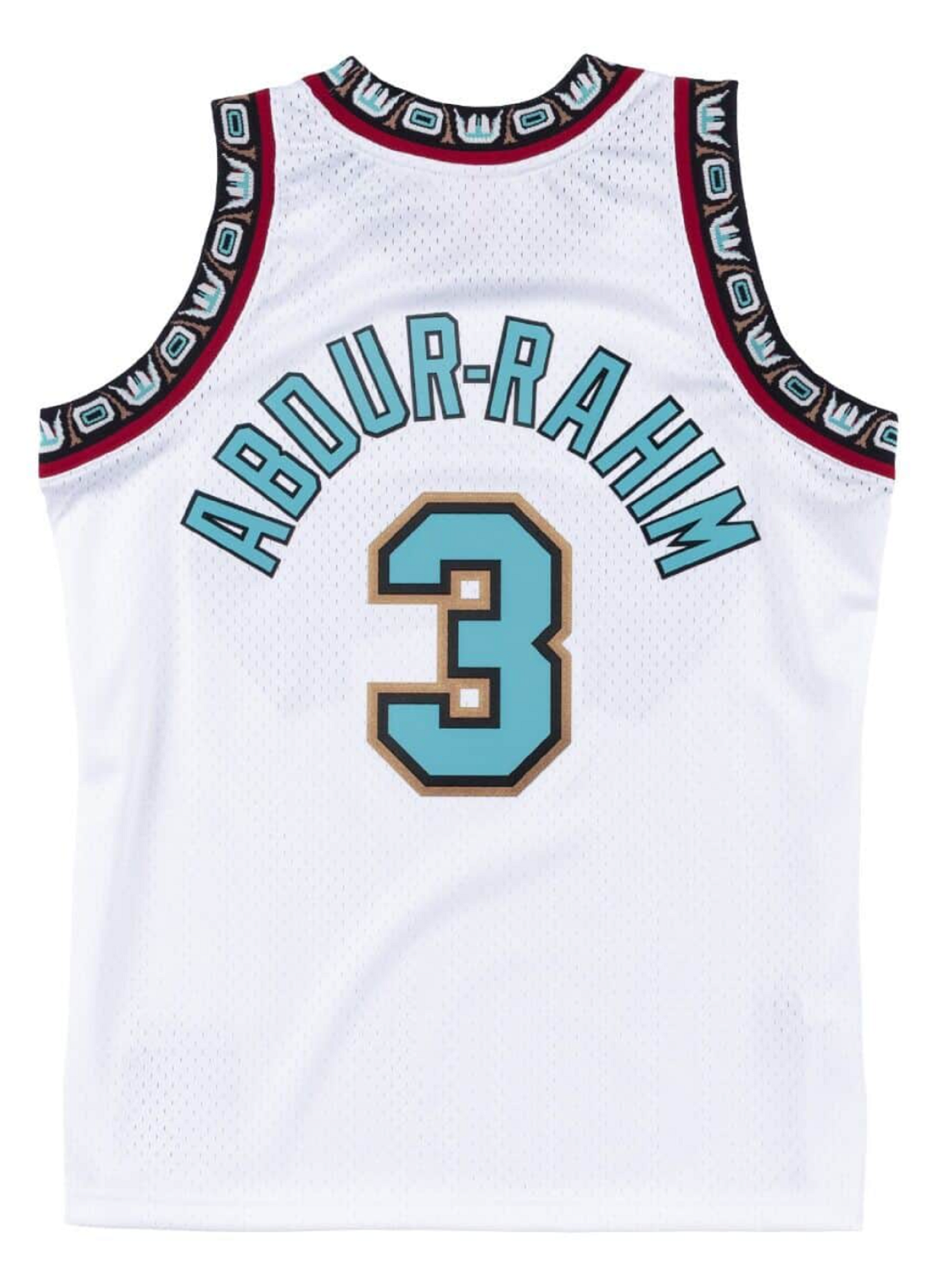 Men's Vancouver Grizzlies Shareef Abdur-Rahim #3 White Mitchell N