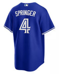 Men's Toronto Blue Jays George Springer Nike Blue Away Replica Player - Jersey