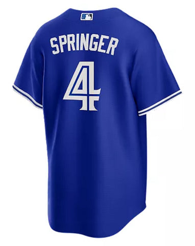 Men's Toronto Blue Jays George Springer Nike Blue Away Replica Player - Jersey