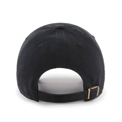 Seattle Seahawks NFL ’47 Brand Adjustable Unstructured Clean Up Black on Black Hat