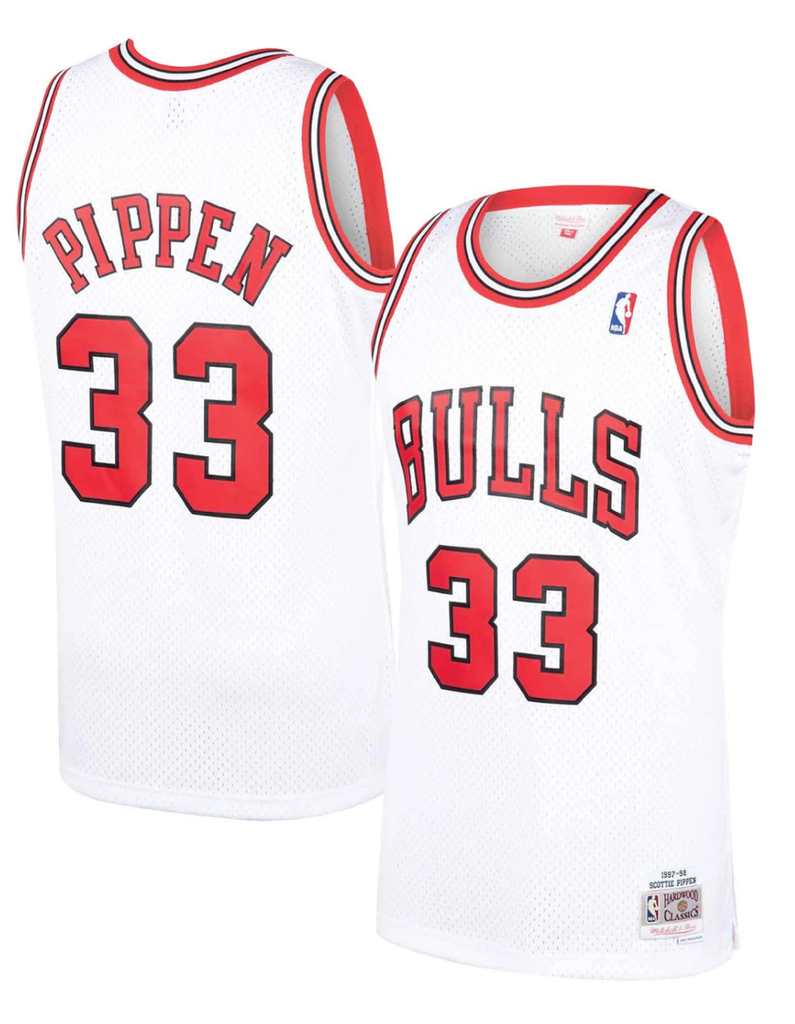  Mitchell & Ness Chicago Bulls Scottie Pippen 33 White