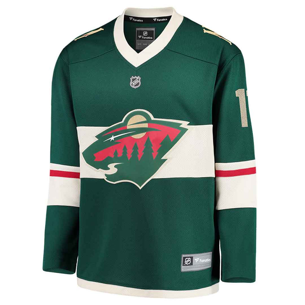 Fanatics Kids Youth Minnesota Wild Zach Parise Replica Home Jersey