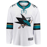 Fanatics - Kids' (Youth) San Jose Sharks Breakaway Away White Jersey