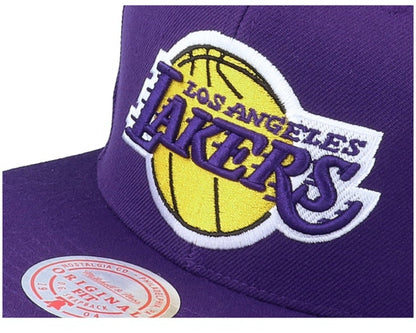 Men's Los Angeles Lakers Reload Mitchell & Ness Purple/Gold Wool Snapback Hat