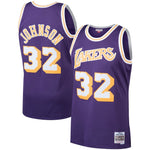 Men's Mitchell & Ness NBA Magic Johnson Los Angeles Lakers 1984/85 Hardwood Classics Swingman Jersey - Purple