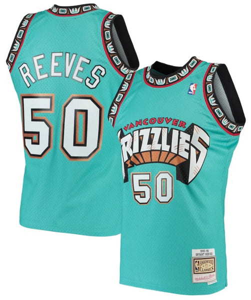 Men's Mitchell & Ness Bryant Reeves Turquoise Vancouver Grizzlies