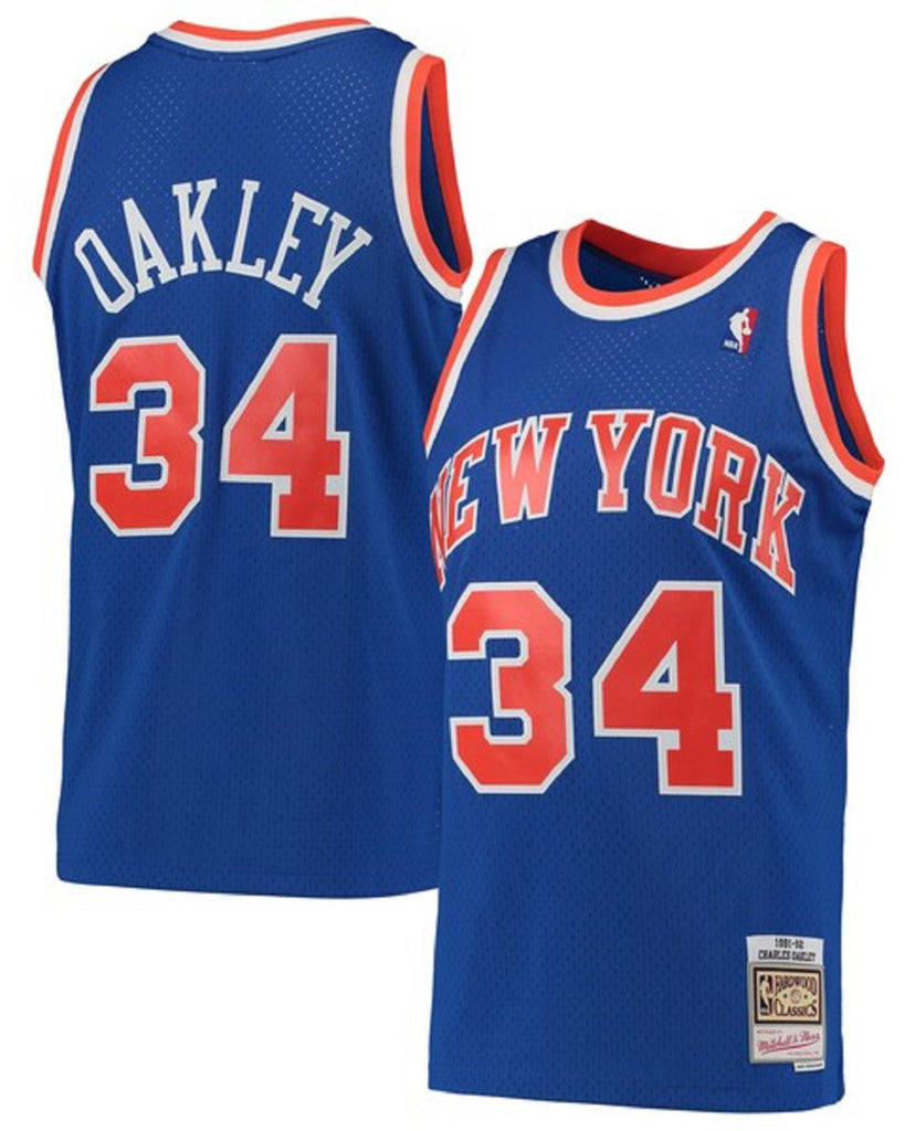 Men's Mitchell & Ness Charles Oakley Blue New York Knicks Hardwood Cla –  The Sports Collection
