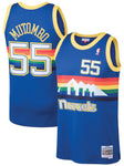 Mitchell & Ness Men's NBA Denver Nuggets Dikembe Mutombo 1991/92 Hardwood Classics Swingman Jersey - Blue