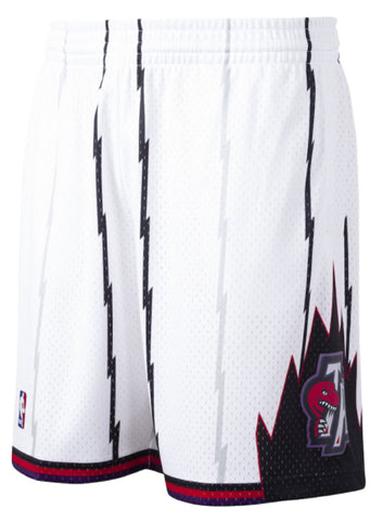 Men's Mitchell & Ness White Toronto Raptors Hardwood Classics Swingman Shorts