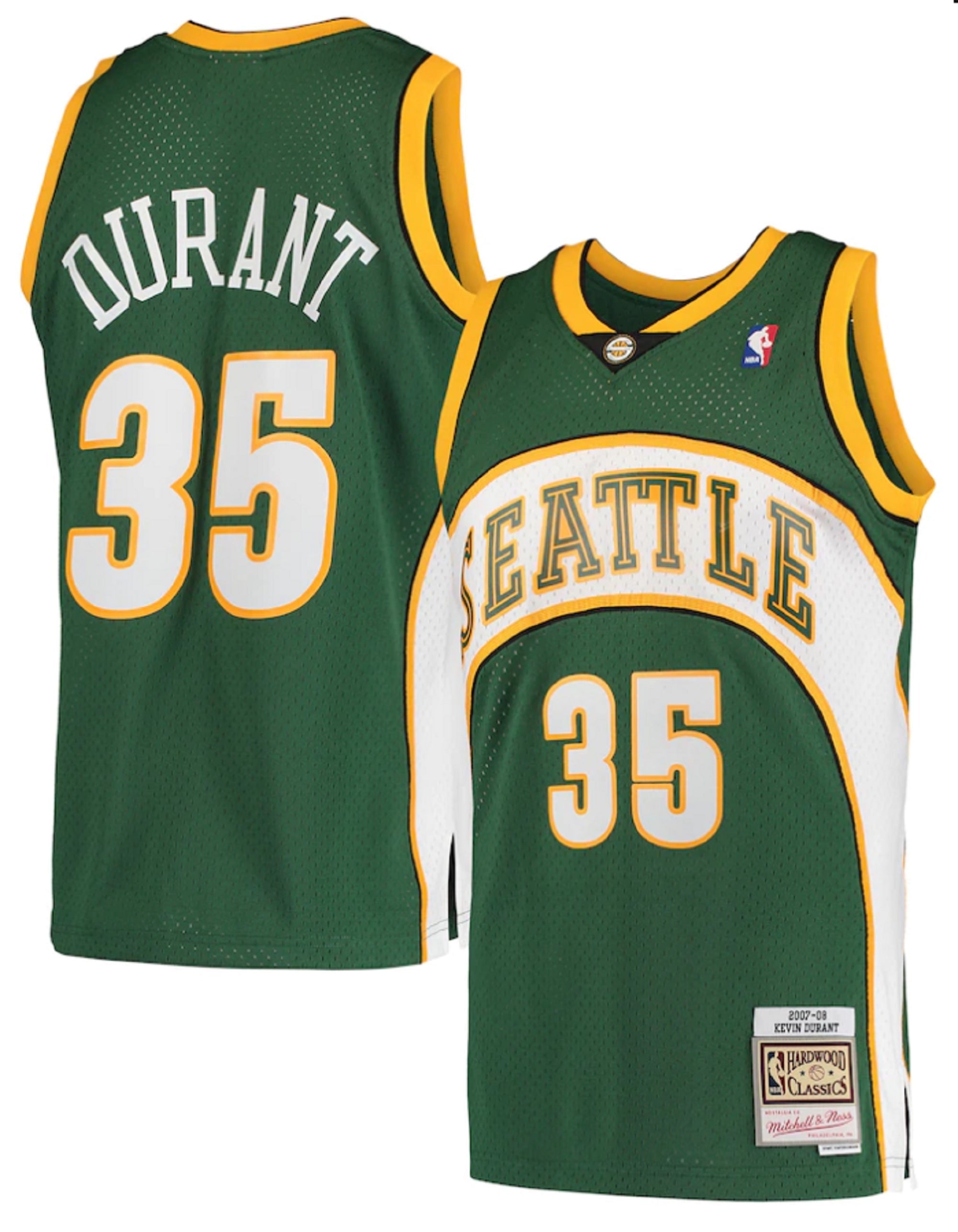 Men's Seattle SuperSonics Kevin Durant Mitchell & Ness Green