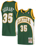 Men's Seattle SuperSonics Kevin Durant Mitchell & Ness Green Hardwood Classics 2007-08 Swingman Jersey