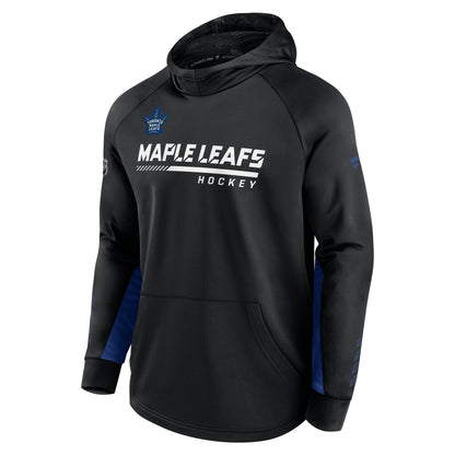 Men's Toronto Maple Leafs Fanatics Branded Black Alternate Logo Locker Room - Pullover Hoodie