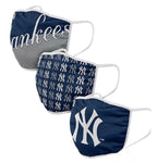 New York Yankees FOCO Gametime Face Mask - Non-Medical 3 Pack