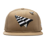 New Era 9Fifty Paper Planes Original Crown Adjustable Snapback Hat - Maple Brown