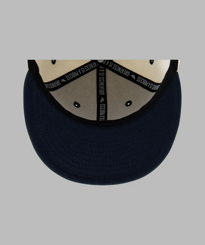 Paper Planes Scripted Mantra Color block Snapback Hat - White