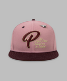 Paper Planes Scripted Mantra Color block Snapback Hat - Rose