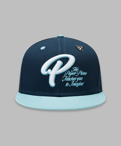 Paper Planes Scripted Mantra Color block Snapback Hat - Moonlit Ocean