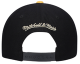 Men's Mitchell & Ness Black Toronto Raptors Dribble Gold Tip II - Snapback Hat