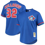 Mitchell & Ness Men's MLB Toronto Blue Jays Roy Halladay #32 Cooperstown Mesh Batting Practice Jersey - Royal