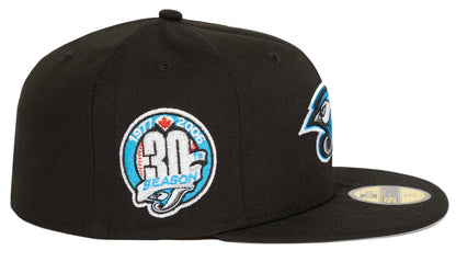 New Era MLB Toronto Blue Jays 30th Season Anniversary 59FIFTY Fitted Hat - Black/Sky