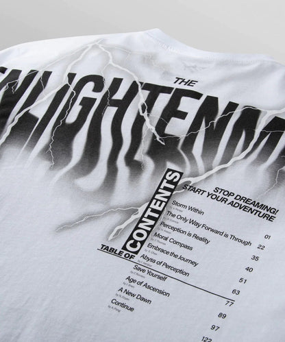 PAPER PLANE T-SHIRT - ENLIGHTENED - WHITE