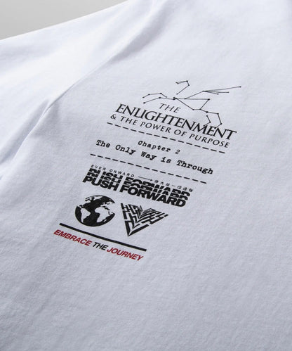 PAPER PLANE T-SHIRT - ENLIGHTENED - WHITE